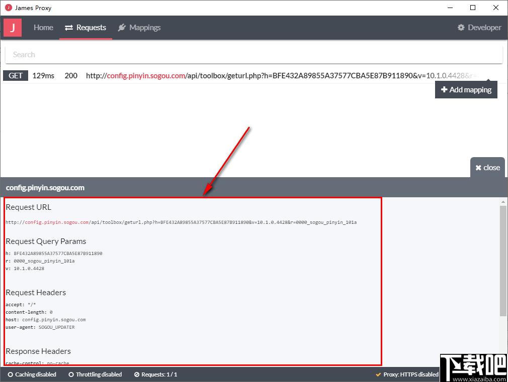 James下载,网页检测,http,网页调试